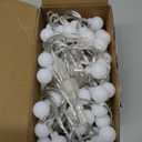 JMEXSUSS 100 LED Connectable Globe String Lights Indoor Bedroom, 33ft Warm White Christmas Lights Plug in with Remote, 8 Modes Hanging Fairy Light Outdoor for Room Classroom Party Spring Home Decor