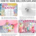 3 x Dazzle Bright 151Pcs Easter Balloon Arch Kit, Pastel Bunny Balloon Garland Easter Decorations for Party Birthday