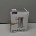 simplehuman 9 oz. Touch-Free Automatic Rechargeable Sensor Pump, Brushed Stainless Steel, New