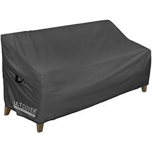 ULTCOVER Waterproof Outdoor Sofa Cover - Heavy Duty Patio Bench Covers 70W x 30D x 35H inch, Black