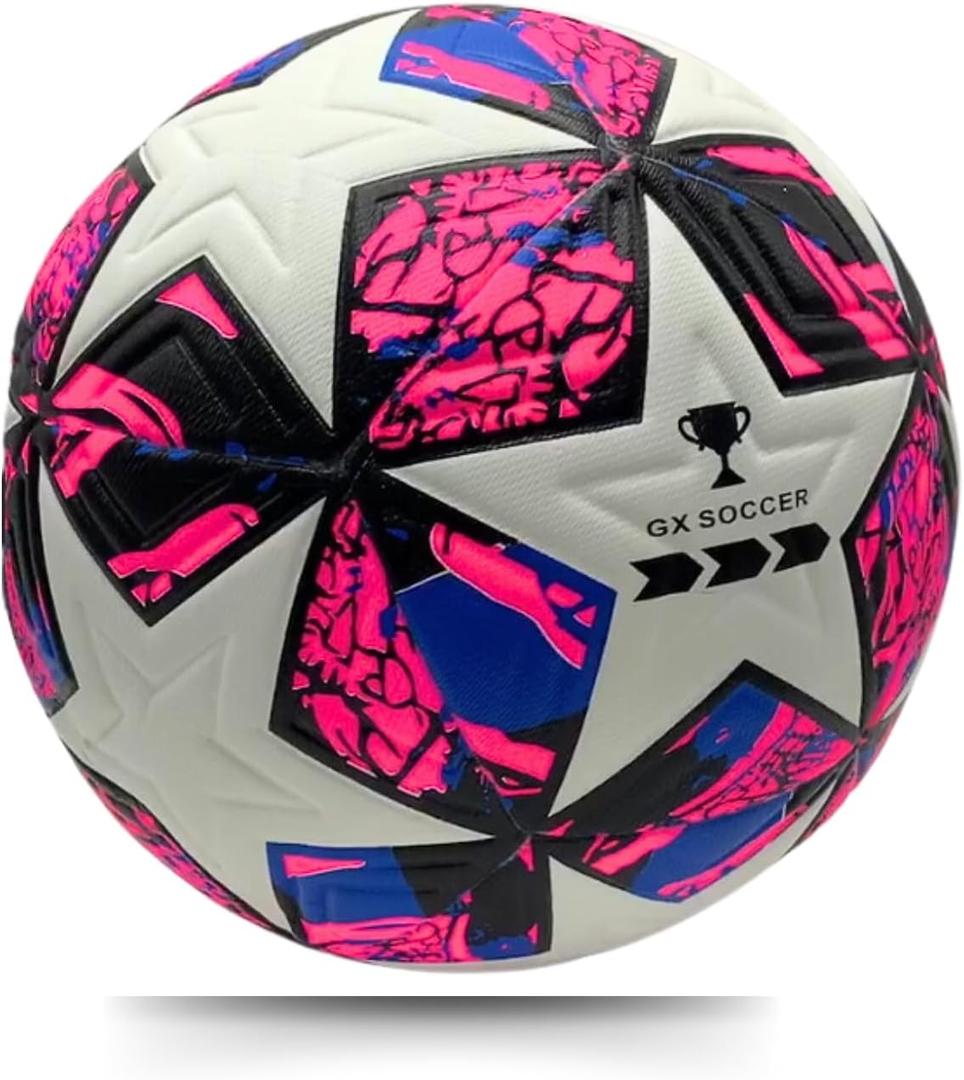 Soccer Ball Size 4. GX Soccer Champions Soccer Ball. Professional Grade PU Durable Material