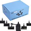 AXA 6-Pack Wedge Type Quick Change Tool Post Set for Lathe Swing 12Inch