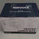 Electric Lunch Box for Adults - 8000mAh Cordless Heated Lunch Box for Men and Women.1L Portable Food Warmer for Car, Office or Outdoor Jobsites (black)