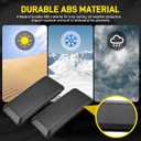 Front Bumper Guard Pads Compatible with Ford F-150 F150 2018-2020, Replace JL3Z17E810AB, Front Left Driver & Right Passenger Side Cap Inserts Bumper Cover, Black