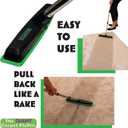 Giant Carpet Fluffer Large Carpet Rake for Reviving Matted Rugs & Pile Restoration, Removing Pet Hair, Fluffing Carpet Fibers