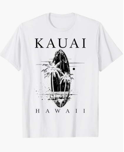 Kauai Hawaii Surf Vintage Surf Surfer T-Shirt