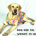 Dog Sleeveless T Shirt Cat Printed Dogs Vest Shirt Pajamas Breathable Stretchy Summer Clothes for Large Pet Boys Girls（2X-Large,Orange）