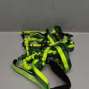 Lukovee No Pull Dog Harness & Leash Set - Heavy Duty Dog Vest Harness with Soft Padded for Medium Large Dogs, Adjustable Reflective Tactical Pet Harness for Easy Walk and Training (L, Green) (Large (Chest 26.4-30.3"))