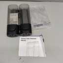 2-Chamber Shampoo and Conditioner Dispenser Shower Soap Dispenser 2 Chamber No Drill,Shower Soap Dispenser Wall Mounted, HUOTDY SUNTYS Body Wash Dispenser Set for Bathroom Toilet Hotel Kitchen (BLACK)