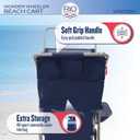 Rio Beach Wonder Wheeler Wide Beach Cart, Deluxe 