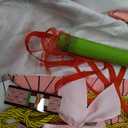 Women Kimono Costume Girls Kamado Cosplay Costumes Cloak Outfits Set Halloween Pink Uniform with Accessories (Kids 130)