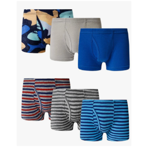 Little Boys'Cotton Boxer Brief Soft Underwear Multipack, 10