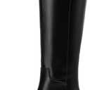 Knee High Boots for Women Pointed Toe Stiletto Long Boots Casual Party Dress Shoes (9, Black)