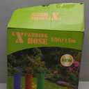 50' Expanding Garden Hose w Brass Ends Adjustable Black/Blue Kink Free