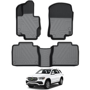 KUST Floor Mats for 2020-2025 2026 Mercedes Benz GLE 350 / GLE 450 Accessories (NOT for Coupe), Custom Fit All Weather Car Mats Floor Liners 2 Row High Edge