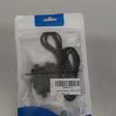 2 Pack Compatible with Magic Band Plus Charger & 6 Pack Locks, 3.3FT Replacement Charger Only Compatible with Disney-Magic Band+, Multi-Color Security Clips Protectors (Black)