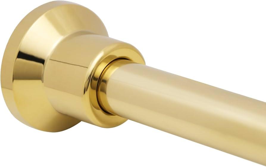 Chrsouly Tension Shower Curtain Rod, 1" Diameter 27-73 Inches Adjustable Shower Rod No Drill, Heavy Duty No Rust Shower Curtain Rods Spring Tension for Bathroom, Shower Stall, Gold Chrsouly Tension Shower Curtain Rod, 1" Diameter 27-73 Inches Adjustable Shower Rod No Drill, Heavy Duty No Rust Shower Curtain Rods Spring Tension for Bathroom, Shower Stall, Gold