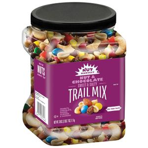 Nut Harvest Nut & Chocolate Mix, 39 Ounce Jar (EXP 08/11/26)