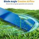 Aeagle 532187256 Mower Blades for Husqvarna Z254 Z254F YTH2454 YTH24V54 LGT2554 LGT2654 RZ5424 MZ54 RZ5426 54'' Deck Lawn Mower for Craftsman Poulan 187256 187254 532187254, 5 Point Star (Blue)