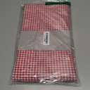 maxmill Rectangle Checkered Tablecloth Waterproof Spillproof Wrinkle Resistant Buffalo Plaid Heavy Weight Table Cloth Gingham Table Cover for Christmas Parties Holiday Dinner, 52 x 70 Inch Red White