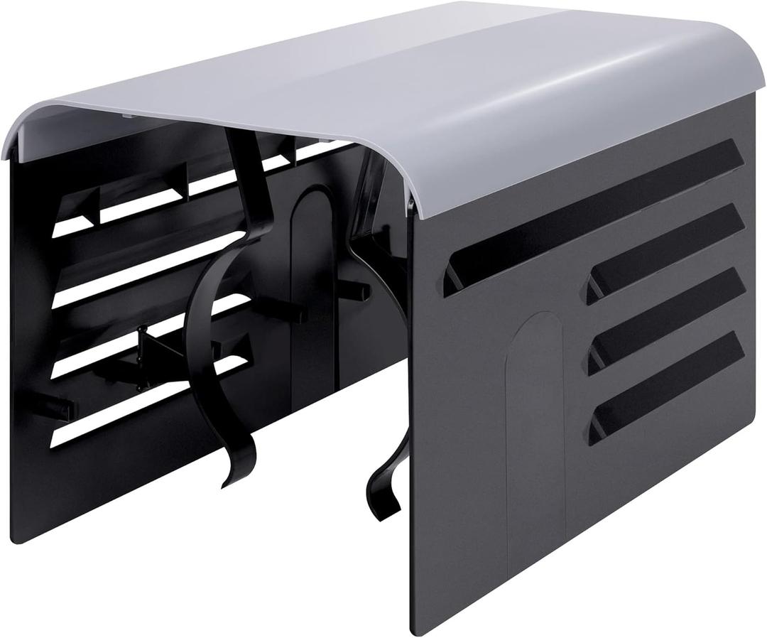 RunNico Pool Pump Covers for Outside Units - ABS Adjustable Pool Pump Motor Cover - Swimming Pool Motor Cover for Above Ground Protection (black-1pc)