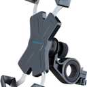 New Bike Phone Mount with Stainless Steel Clamp Arms Anti Shake and Stable 360 Rotation Bike Accessories/Bike Phone Holder for Any Smartphones GPS Other Devices Between 4 and 7 inches