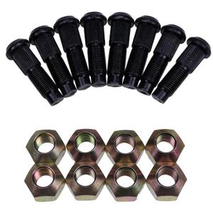 Solarhome New 8X Rim Lug Wheel Nut 6564669 & 8X Rim Stud Wheel Bolt 6709170 Set fits Bobcat 751 753 763 773 863 873 883 863 S150 S160 S175 S185