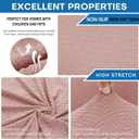 XINEAGE New 2 Pieces Chair Covers with Arms Super Stretch Chair Slipcover for Living Room Pet Dog Universal Slip Cover Anti Slip Armchair Furniture Protector (Dusty Pink), 31"-46"(1 Cushion)
