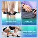 Patellar Tendon Support Strap, Silicone Patella Knee Strap, Non-Slip Patella Stabilizer Knee Band for Jumpers Knee, Tendonitis, Basketball, Volleyball, Squats - Black 2 Pack (Black)