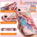 Btscase for iPhone Air Case [Compatible with Magsafe] [Military-Grade Drop Protection] Slim Anti-Scratch Smooth Touch TPU Bumper Shockproof Magnetic Phone Case for Women Girls Men, Rose Gold