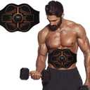 Portable EMS Abdominal Stimulator & Muscle Toner - for Home, Office, Gym Fitness and Core Strength Training