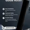 Boat Trailer Side Guide Roller Black Molded Rubber Roller, 2-1/2 x 12inch