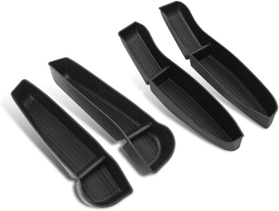 4Pcs Door Side Storage Box For Tesla New for Model Y 2025 Door Organizer Trays Waterproof TPE Front & Rear Side Slot Pockets Liner Protector