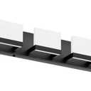 Tipace 8 Lights Modern LED Black Vanity Light for Bathroom Wall Light Up and Down LED Bathroom Light Fixtures Over Mirror(White Light 6000K) (Matte Black-Non Dimmable)