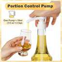 Coffee Syrup Pump for 750 ml Bottle  4 Pack Syrup Dispenser Pumps Compatible with Monin Glass Bottles  No Clog, Precise Dispensing, Includes 6 Tip Covers  for Coffee Bar, Kitchen, White