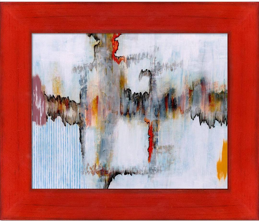 ArtistBe Echo with Stiletto Red Frame, 11.5" x 13.5" by Clive Watts