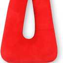 Travel Pillow, Travel Pillow for Kids, Sleeper Hold Pillow Travel, Removable U-Shaped Pillow for Adults and Children to Support Head and Body in The Back Seat of Long Car Trips (Red)