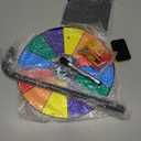 12 Inch Spinning Prize Wheel with 12 Slots, Heavy Duty Base and Stand, Tabletop Roulette Spinner of Fortune, Spin The Wheel with Eraser for Trade Show, Carnival (12 Inches)