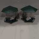 Jealoeur 2 Pack Bird Feeders for Outdoors Hanging Bird Feeder Wild Birds Seed, Green BB