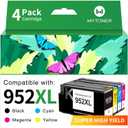 MYTONER 952XL Ink Cartridges Combo Pack Replacement for HP 952XL 952 Ink Cartridges Compatible for HP Officejet Pro 8710 7740 8720 8210 8715 8740 8725 Printers (Black Cyan Magenta Yellow,4 Pack)