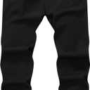 Boys Hiking Joggers Pants Outdoor Youth Quick Dry Lightweight Athletic with Zipper Pockets (9-10, 3822black)