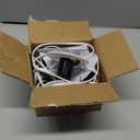 Meonum 4 IN 1 Blow Mold Light Kit Replacement for MB48, E26 E27 Medium Base Single Light Cord Kit w/Switch, for Blow Mold Plastics Indoor Outdoor Halloween Christmas Village House Decor (White)