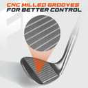 Golf Wedges, 52/56/60 Degree Golf Sand Wedge, Gap Wdege, Lob Wedge Golf Clubs for Men Women Right Hand, Milled Face for More Spin and Control