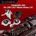 Nissan Altima 2.5L 2007-2017 Engine & Transmission Mount Set - Silver Rubber Mounts - A4353, A4339, A4350, A4340