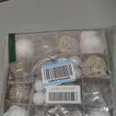 30Pcs Christmas Balls Ornaments Set, Assorted Shatterproof Christmas Ornaments, Colorful Xmas Tree Decoration with Hanging Loop for Wreath Holiday Home Decor, Champagne/Brown, Gold & White