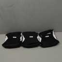 wegreeco Washable Dog Diapers - Washable Male Dog Belly Wrap - Pack of 3 - (Black,Medium) (Medium (15" to 17"))