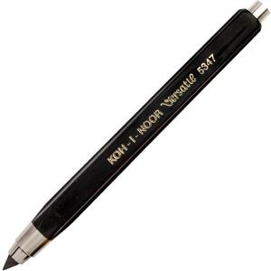 Koh-I-Noor Mechanical Hardtmuth Lead Holder with 5.6mm x 120mm Lead, Black with Clip, 1 Each (5347PN1005KK) Koh-I-Noor Mechanical Hardtmuth Lead Holder with 5.6mm x 120mm Lead, Black with Clip, 1 Each (5347PN1005KK)
