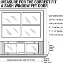 Ideal Pet Products Aluminum Sash Window Pet Door, Adjustable to Fit Window Widths from 27" to 32", Chubby Kat 7-1/2 x 10-1/2 Flap Size