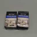 BESTTEN 2 Pack Dimmer Light Switch, Universal Lighting Control, Single Pole or 3 Way, Compatible with LED Dimmable Lamp, CFL, Incandescent, Halogen Bulb, Decorator Wallplate Included, UL Listed, White