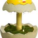 Tabletop Water Fountain for Kids Egg and Chick Themed Raindrop Indoor Fountain Children Humidifier for Desk Water Fountain Diffuser for Relaxation Humidification Meditation(Egg)